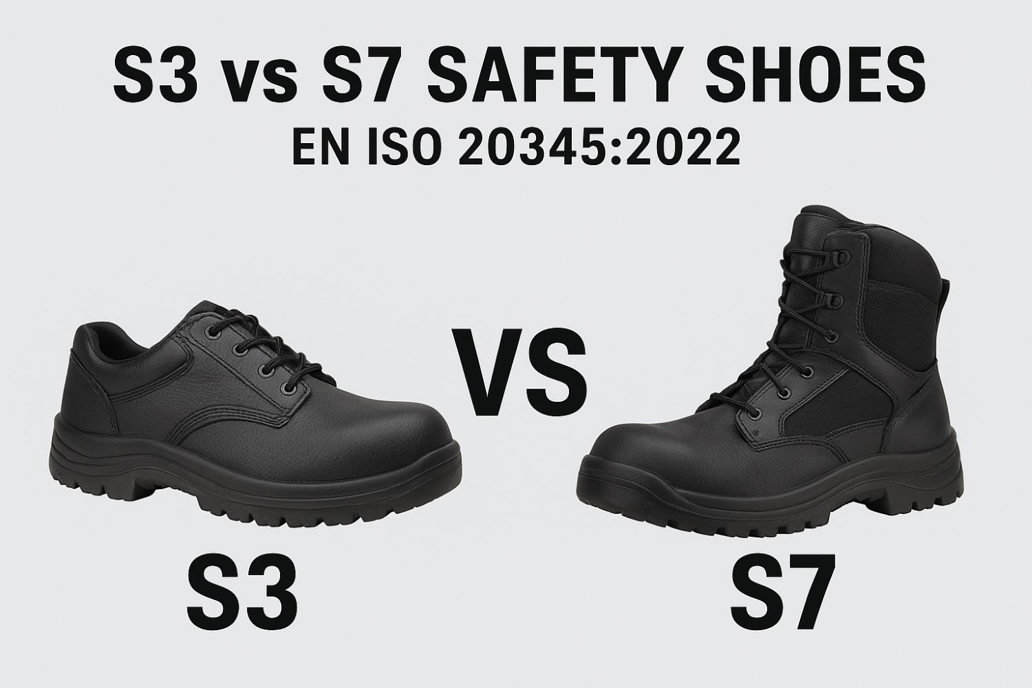 S3 vs S7 Safety Shoes: What's the Difference in EN ISO 20345:2022?