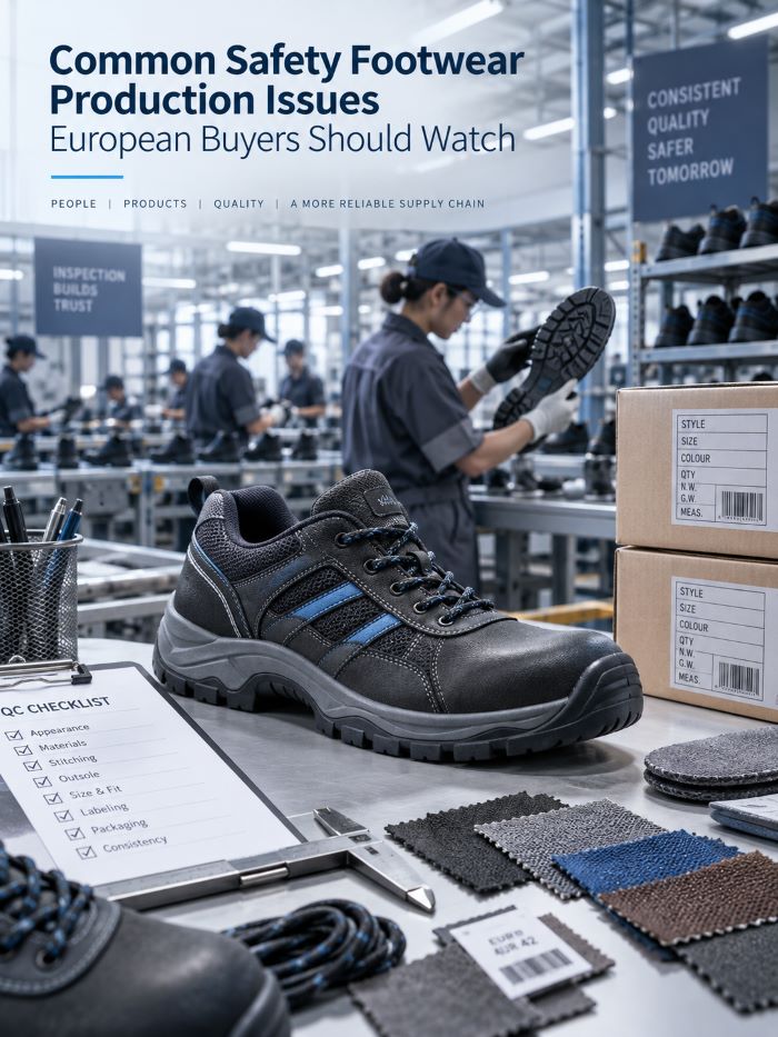Common Safety Footwear Production Issues European Buyers Should Watch